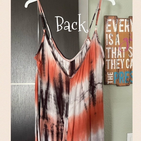 Sunset 🌅 Tie Die Jumpsuit - Picture 5 of 7